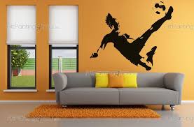 Wall Stickers Female Soccer Player
