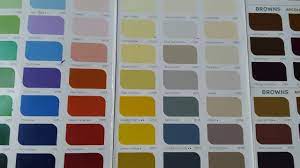 asian paints oil paint colour card