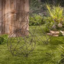 Gerson Wire Garden Spheres Set Of 2