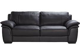 cindy crawford black leather sofa and