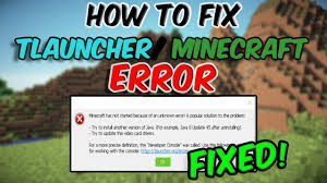 fix java error in tlauncher minecraft