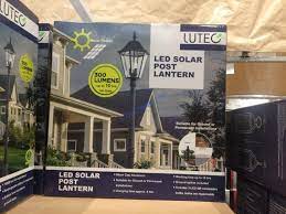 lutec led solar post lantern costcochaser