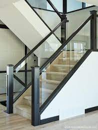 stair railing glass stairs design