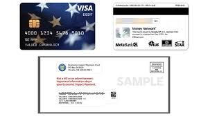 Visa® prepaid cards and prepaid mastercard cards are issued by metabank®, member fdic. Economic Impact Payment Card Don T Throw Out Your Stimulus Money King5 Com