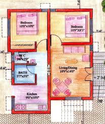 Floor Plan For 2bhk House Gharexpert