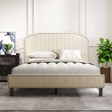 Modern Linen Curved Upholstered