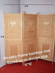 brown wooden frame bamboo based room