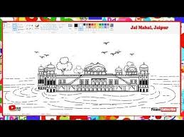 Mahatma gandhi, after the amritsar massacre. How To Draw Jal Mahal Jaipur Learnbyart Youtube Indian Art Paintings Drawings Indian Art