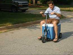 home made cooler scooter you