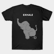 Inhale Farts Tee Shirt Yoga Exhale Elephant Fart T Shirt