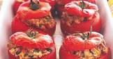 baked tuna filled tomatoes