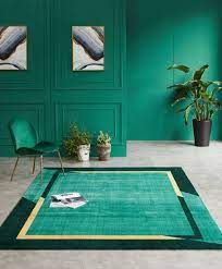 european style dark green carpets of