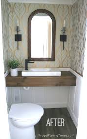 Basement Bathroom Floating Wood Vanity