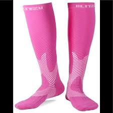Blitzu Sz S Med Compression Socks Pink Unisex Nwt