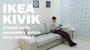 ikea kivik 3 seat sofa embly