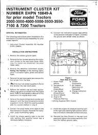 Clymer ford tractor service and repair manuals are written with model specific coverage for your. 1972 Ford Dash Cluster Wiring Diagram Yesterday S Tractors