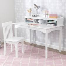 A bulletin board surface gives them a place to pin pictures, drawings and important notes. Kidkraft Avalon Kids 41 6 Writing Desk With Hutch And Chair Set Reviews Wayfair