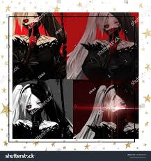 Anime Mafia Girl Collage Dark Aesthetic Stock Illustration 2274953235 |  Shutterstock