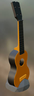 stl file ukulele small guitar stand