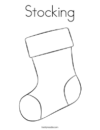 Here are top 18 christmas stocking coloring pages to print Stocking Coloring Page Twisty Noodle