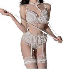 Amazon.com: Sex Suit Erotic Lingerie Female Uniform Temptation Suit Passion  Perspective Lace Three-Point Style Sexy Clothes Woman (Color : White, Size  : Medium) : Everything Else
