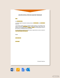 job application letter template in pdf