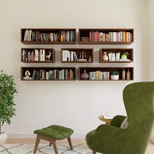 Floating Bookshelf Storage Cabinet