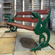 garden bench with magnificent cast iron