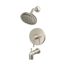 Many people attempt to turn the faucet handles tighter and inadvertently shred the seals even further. Ez Flo Metro Collection Single Handle Tub And Shower Trim Kit In Brushed Nickel Valve Not Included 10677 The Home Depot In 2021 Shower Faucet Shower Tub Shower Faucet Sets