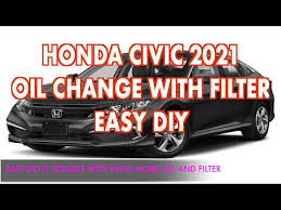 how to oil change on 2021 honda civic