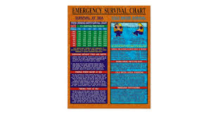 Emergency Survival Chart Zazzle Com
