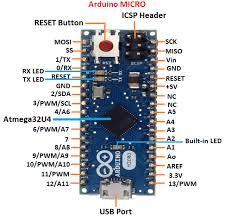 Vin is the input voltage of the board, and it is used when an external power source is used from 7v to 12v. Arduino Micro Pinout Javatpoint