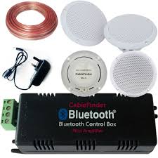What kind of wire do you need to connect a speaker? Bluetooth Waterproof Ceiling Speakers 4x 80 Watts Kitchen Speaker Stereo Kit For Sale Online Ebay