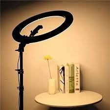 33cm led ring light with stand camera