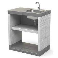 Venit Sink Unit With Shelf In Grey And