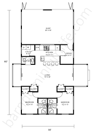 30x60 Barndominium With Floor