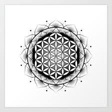 sacred geometry art print by trisha