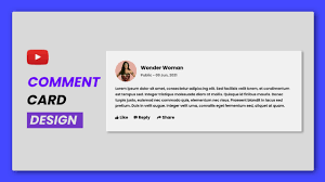 comment card design html css and