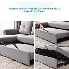 l shaped sectional sofa bed