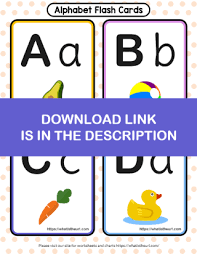 english alphabet flashcards with