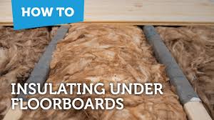 to insulate below floorboards