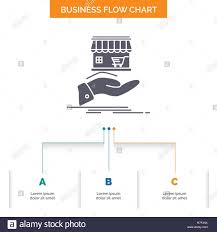 Shop Donate Shopping Online Hand Business Flow Chart