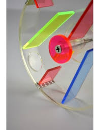 acrylic foraging wheel for bird and