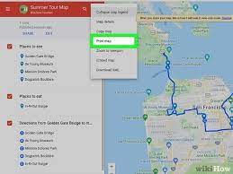 travel itinerary with google maps