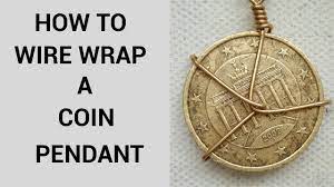 how to wire wrap a coin pendant