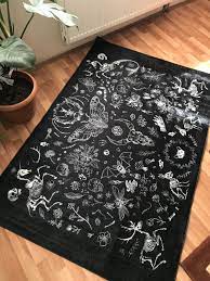 witch rug baphomet bat rug hypebeast