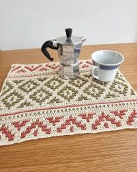 bohemian mosaic placemat free crochet