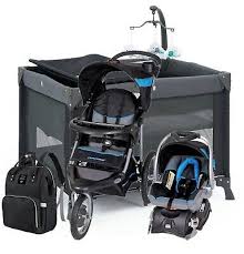 Newborn Baby Boy Blue Combo Stroller