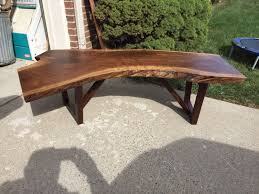 Maybe you would like to learn more about one of these? Custom Beautiful Curved Live Edge Walnut Coffee Table Or Bench By Gw Designs In Wood Custommade Com