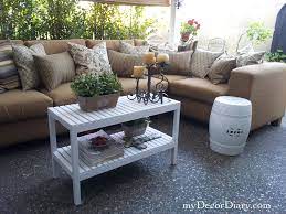 using indoor sofa outside